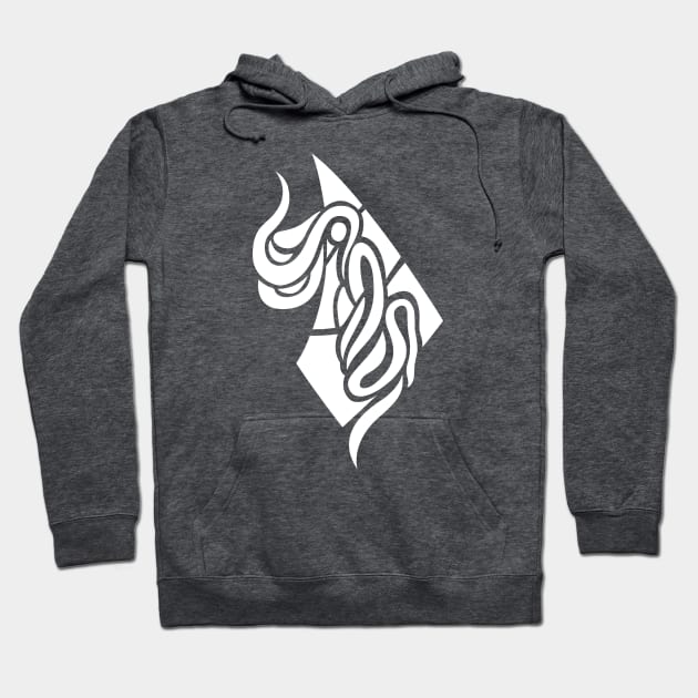 Imaginary Tentacle Creature (White) Hoodie by RGdesign